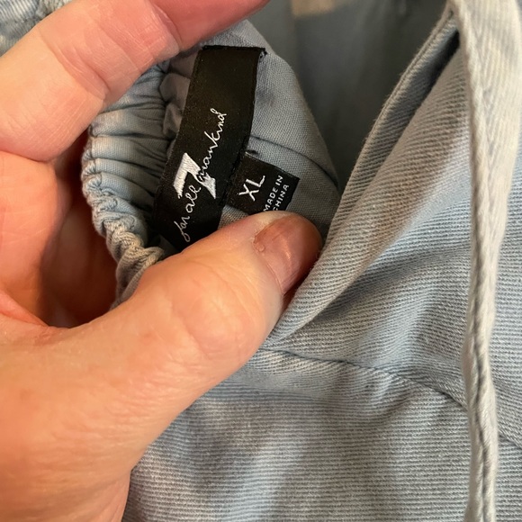 7 For All Mankind Light Denim Babydoll Dress - Picture 6 of 6